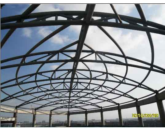 顺义中煤朔州宾馆管桁架工程